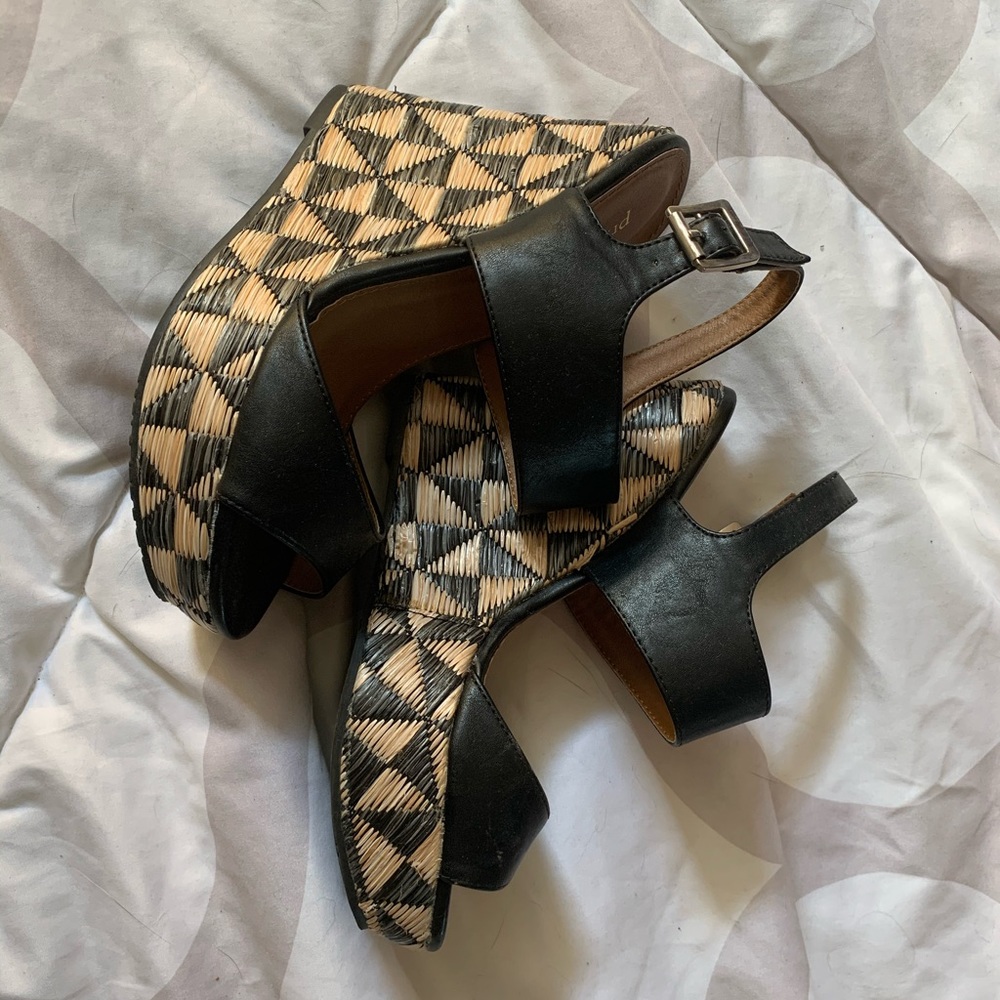 Italian basket woven wedges